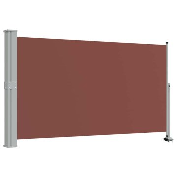 Vidaxl Zložljiva stranska tenda za teraso 140x300 cm rjava