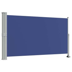 Vidaxl Zložljiva stranska tenda za teraso 140x300 cm modra