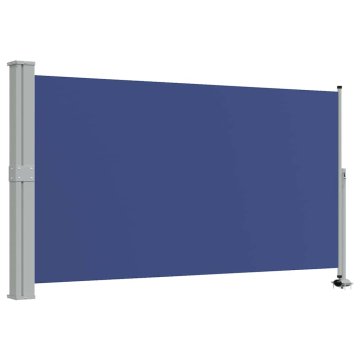 Vidaxl Zložljiva stranska tenda za teraso 140x300 cm modra