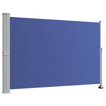 Vidaxl Zložljiva stranska tenda za teraso 160x300 cm modra