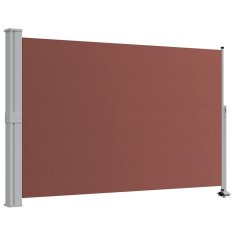 Vidaxl Zložljiva stranska tenda za teraso 160x300 cm rjava