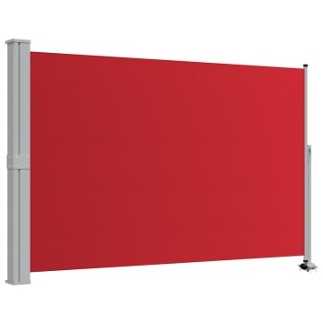 Vidaxl Zložljiva stranska tenda za teraso 160x300 cm rdeča