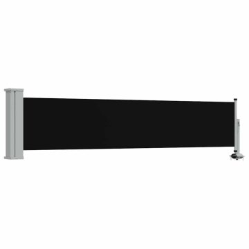 Vidaxl Zložljiva stranska tenda za teraso 60x300 cm črna