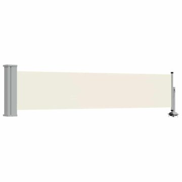 Vidaxl Zložljiva stranska tenda za teraso 60x300 cm krem