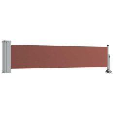 Vidaxl Zložljiva stranska tenda za teraso 60x300 cm rjava