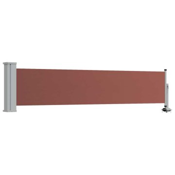 Vidaxl Zložljiva stranska tenda za teraso 60x300 cm rjava