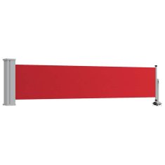 Vidaxl Zložljiva stranska tenda za teraso 60x300 cm rdeča