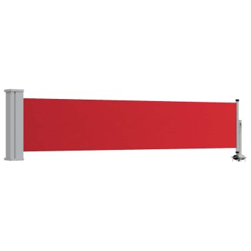 Vidaxl Zložljiva stranska tenda za teraso 60x300 cm rdeča