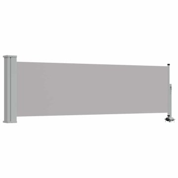 Vidaxl Zložljiva stranska tenda za teraso 80x300 cm siva