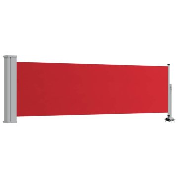 Vidaxl Zložljiva stranska tenda za teraso 80x300 cm rdeča