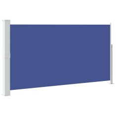 Vidaxl Zložljiva stranska tenda za teraso 170x300 cm modra