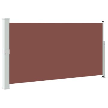 Vidaxl Zložljiva stranska tenda za teraso 170x300 cm rjava