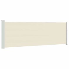 Vidaxl Zložljiva stranska tenda za teraso 100x314 cm krem