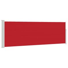 Vidaxl Zložljiva stranska tenda za teraso 100x314 cm rdeča