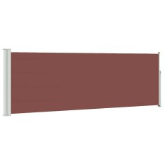 Vidaxl Zložljiva stranska tenda za teraso 100x314 cm rjava