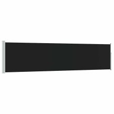 Vidaxl Zlo?ljiva stranska tenda za teraso 117x514 cm ?rna