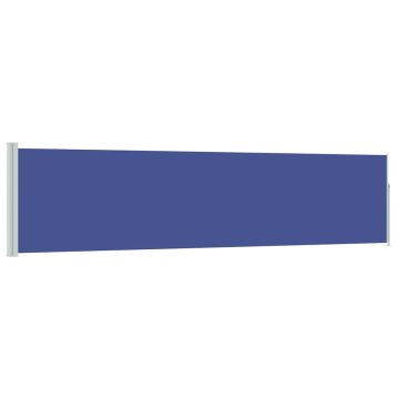 Vidaxl Zlo?ljiva stranska tenda za teraso 117x514 cm modra