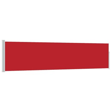Vidaxl Zlo?ljiva stranska tenda za teraso 117x514 cm rde?a