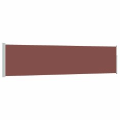 Vidaxl Zlo?ljiva stranska tenda za teraso 117x514 cm rjava