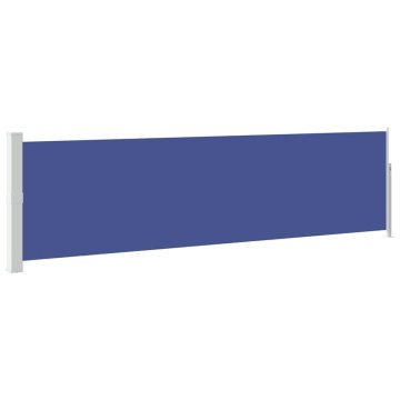 Vidaxl Zložljiva stranska tenda za teraso 140x500 cm modra