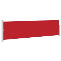 Vidaxl Zložljiva stranska tenda za teraso 140x500 cm rdeča