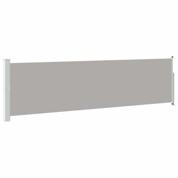 Vidaxl Zložljiva stranska tenda za teraso 140x514 cm siva