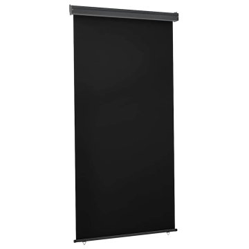 Vidaxl Balkonska stranska tenda 125x250 cm črna