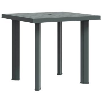 Vidaxl Vrtna miza 80x75x72 cm plastika