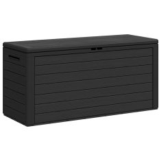 Vidaxl Vrtna škatla za shranjevanje antracitna 116x44x55 cm