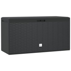 Vidaxl Vrtna škatla za shranjevanje antracitna 114x47x60 cm