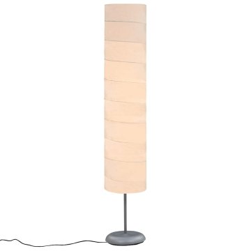Vidaxl Stoječa svetilka s stojalom 121 cm bela E27