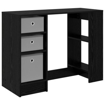 Vidaxl Miza Črna Orehovina 100 x 40 x 75 cm Inženirski les