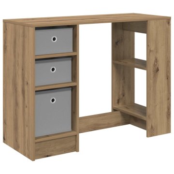 Vidaxl Miza Umetni hrast 100 x 40 x 75 cm Inženirski les