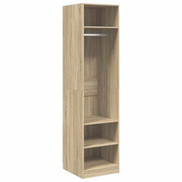 Vidaxl Garderobna omara sonoma hrast 50x50x200 cm iverna plošča