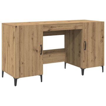 Vidaxl Miza Artisan hrast 140 x 50 x 75 cm Inženirski les