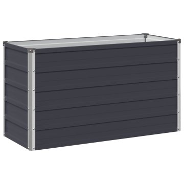 Vidaxl Povišana vrtna gredica Antracit 100 x 40 x 55 cm