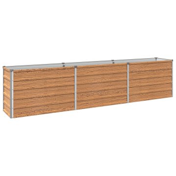 Vidaxl Povišana vrtna gredica Lesno rjava 242 x 40 x 55 cm