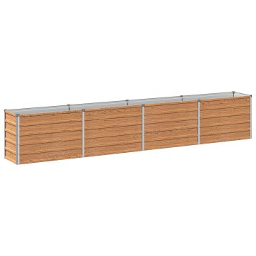Vidaxl Povišana vrtna gredica Lesno rjava 321 x 40 x 55 cm