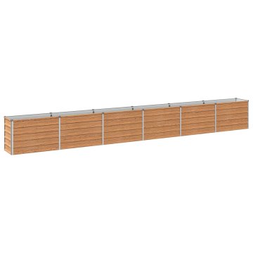 Vidaxl Povišana vrtna gredica Lesno rjava 480 x 40 x 55 cm
