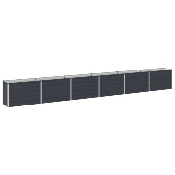 Vidaxl Povišana vrtna gredica Antracit 480 x 40 x 55 cm