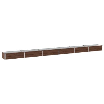 Vidaxl Povišana vrtna gredica črn oreh 480 x 40 x 24 cm