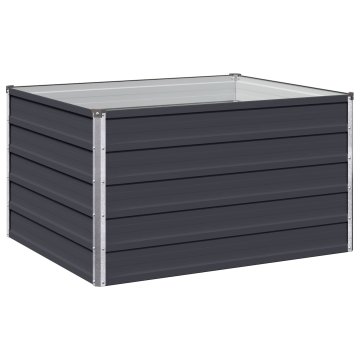 Vidaxl Povišana vrtna gredica Antracit 100 x 80 x 55 cm