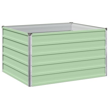 Vidaxl Povišana vrtna gredica Pastelno zelena 100 x 80 x 55 cm