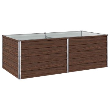 Vidaxl Povišana vrtna gredica črn oreh 163 x 80 x 55 cm