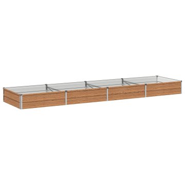 Vidaxl Povišana vrtna gredica Lesno rjava 320 x 80 x 24 cm