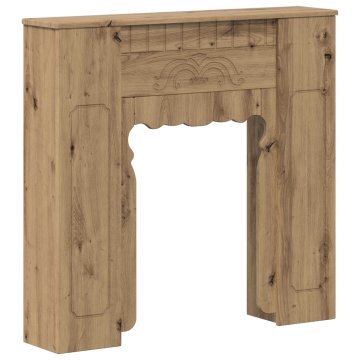 Vidaxl Okvir kamina Artisan hrast 93 x 20 x 89 cm Inženirski les