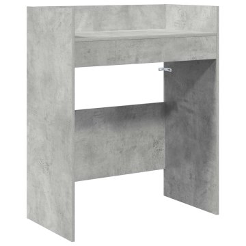 Vidaxl DJ miza Betonsko siva 62 x 45 x 102 cm Inženirski les