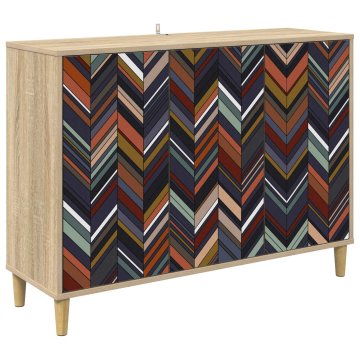 Vidaxl Strani šal OMMEN Sonoma 102 x 33 x 75 cm Inženirski les