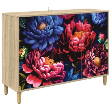 Vidaxl Strani šal KIEL Sonoma 102 x 33 x 75 cm Inženirski les