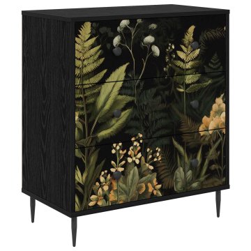 Vidaxl Predalni šafka RHENEN Tisk tropskega gozda 66 x 36,5 x 76 cm
